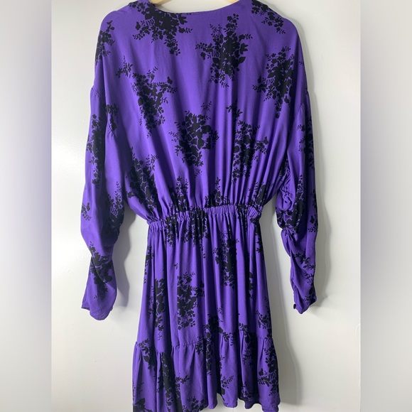 BLOGGERS FAVE/ ZARA DRESSES PURPLE/FLORAL PRINT SZ S - Picture 5 of 13